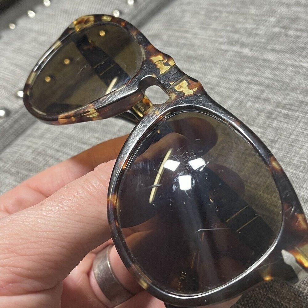 PERSOL PO 0649 Sunglasses 985/57 Tobacco Virginia 52-20-135 Unisex Small